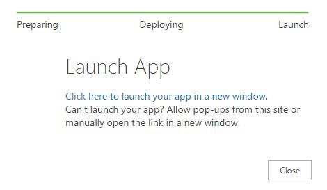 Click on the launch button